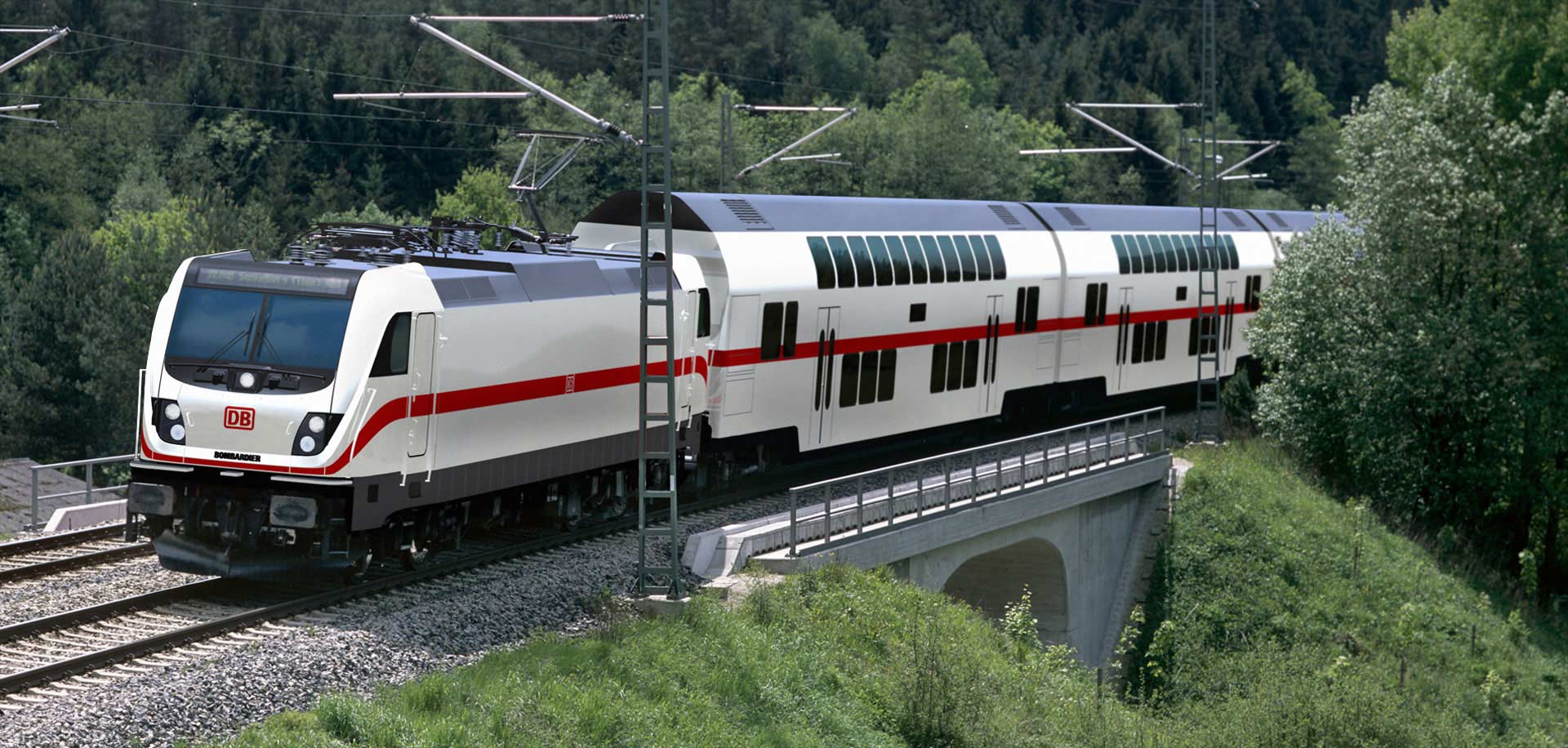 Bombardier Lok AC3 DB Fernverkehr Zugverband DoSto